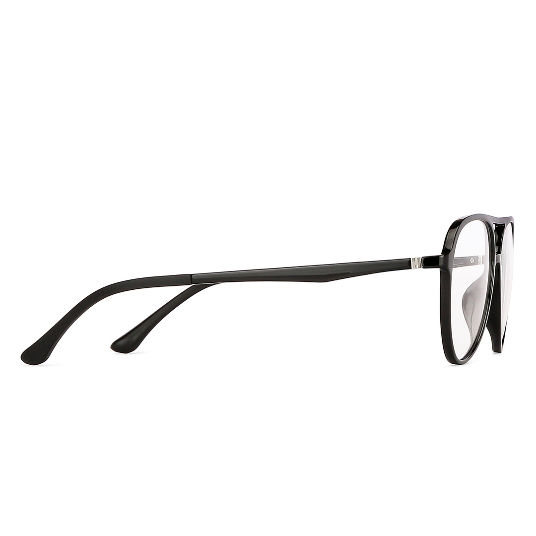Lenskart Air Online Black Full Rim Aviator left side
