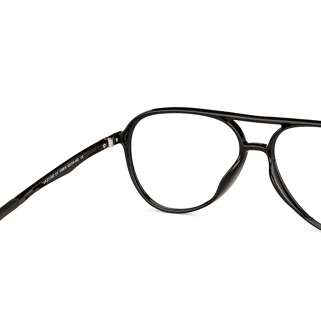 Lenskart Air Online Black Full Rim Aviator right side