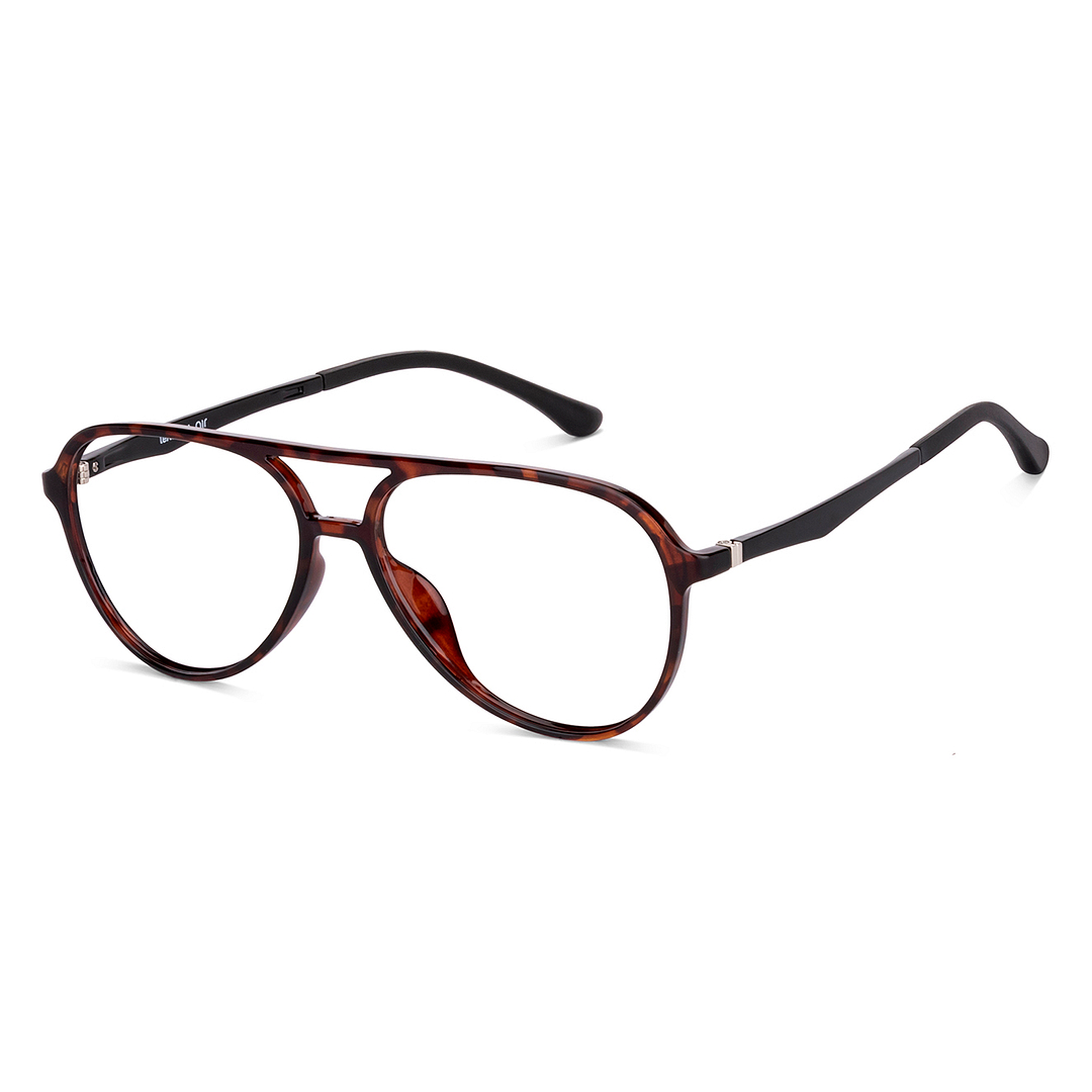 Lenskart Air Online Light Brown Full Rim Aviator right side