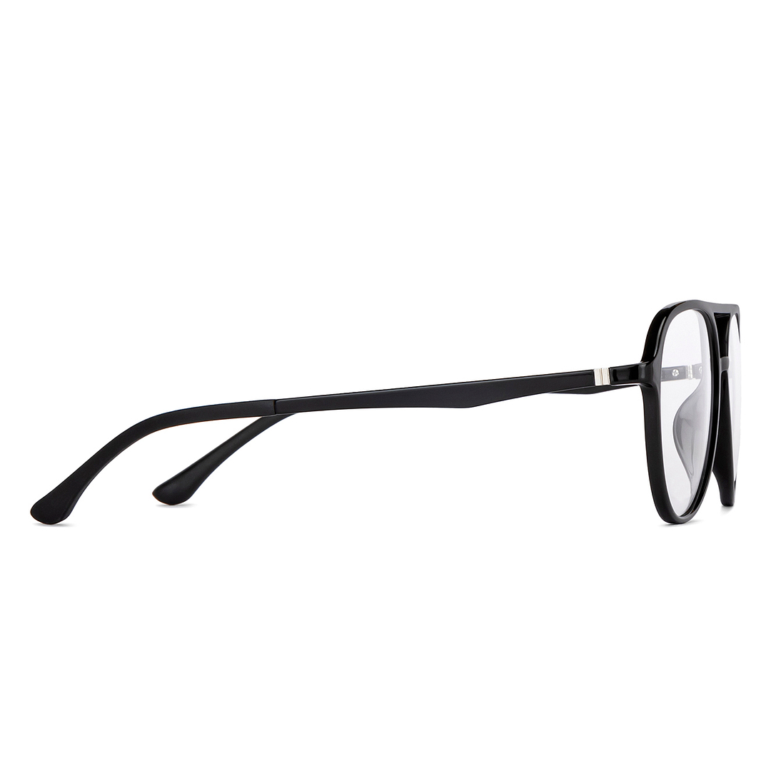 Lenskart Air Online Black Full Rim Aviator left side