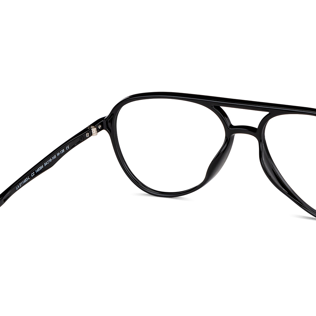 Lenskart Air Online Black Full Rim Aviator right side