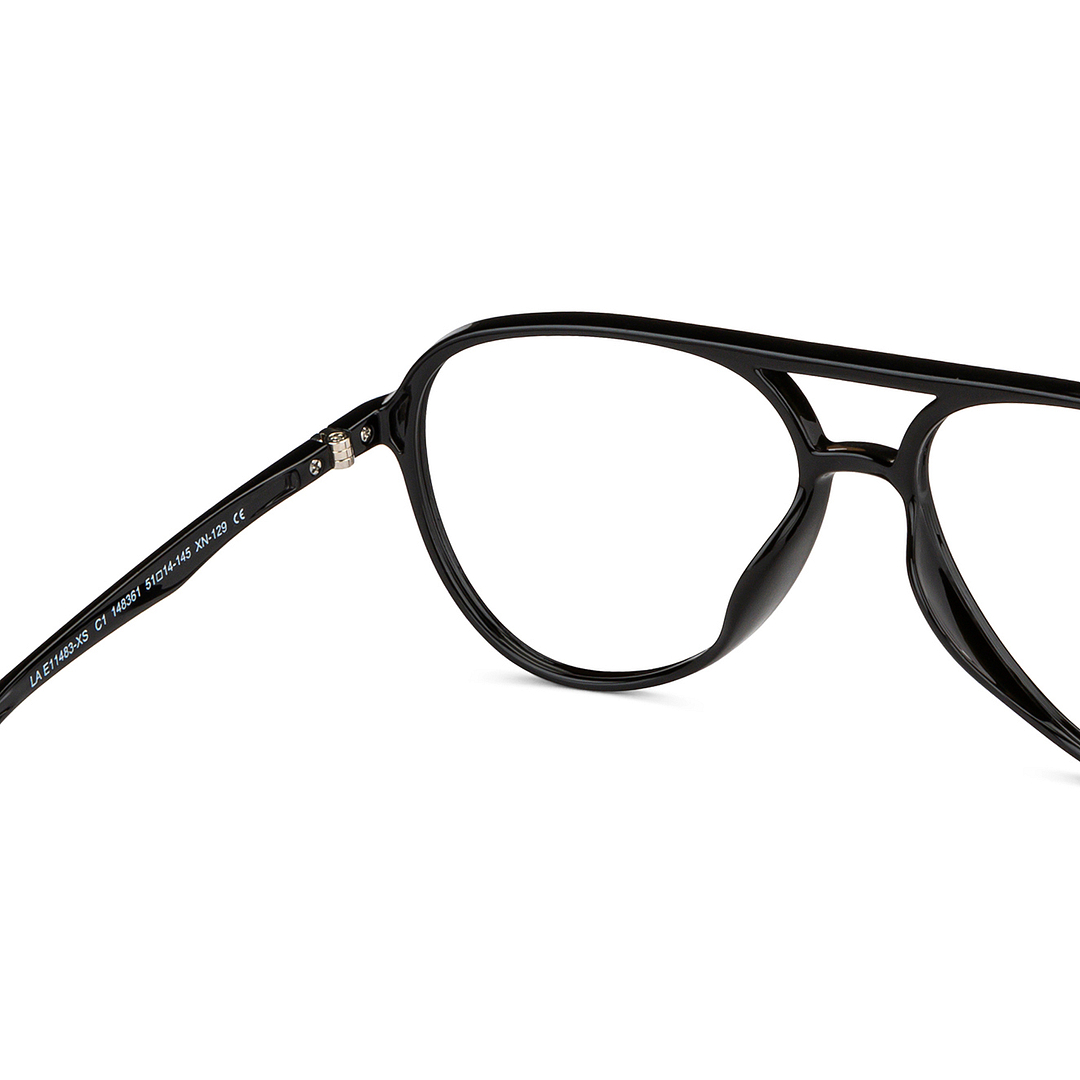 Lenskart Air Online Black Full Rim Aviator right side