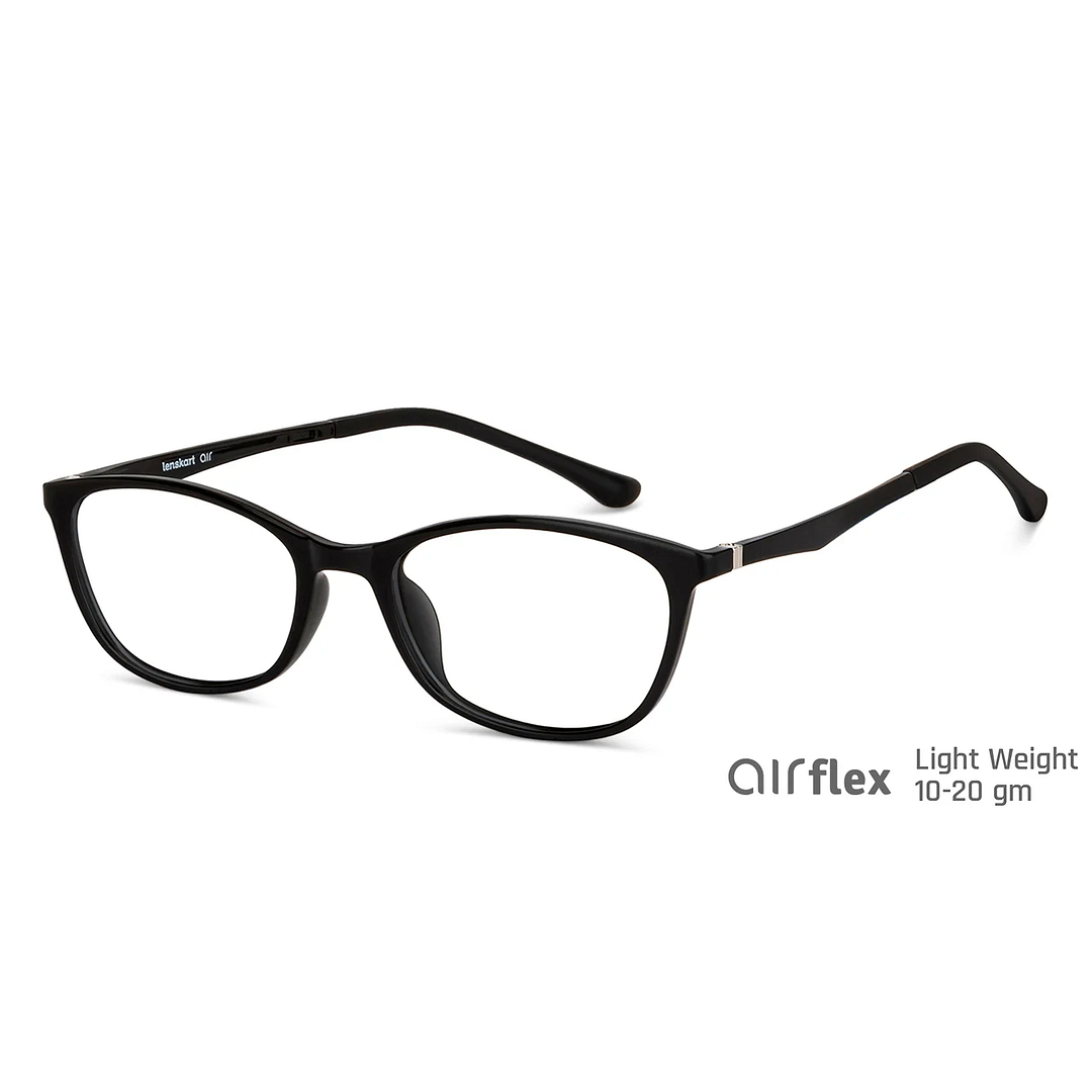 Lenskart Air Black Full Rim Cat Eye left side