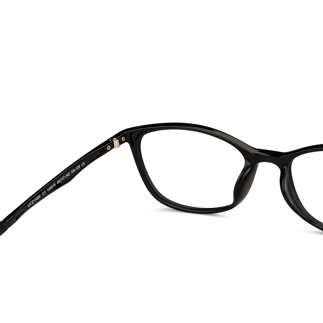 Lenskart Air Black Full Rim Cat Eye right side
