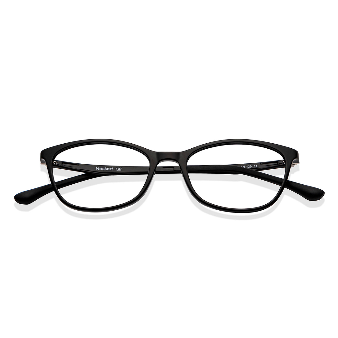 Lenskart Air Black Full Rim Cat Eye left side