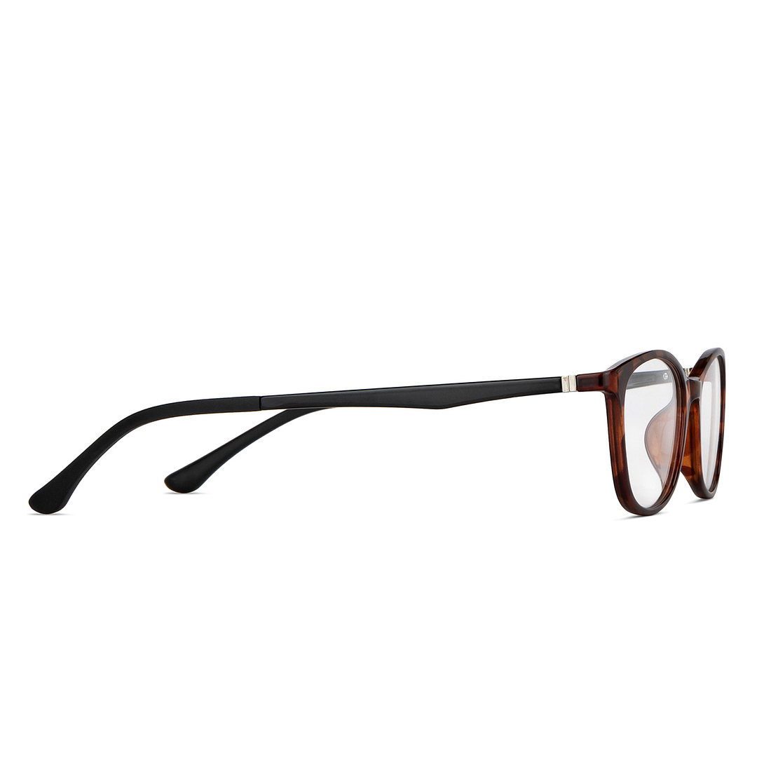 Lenskart Air Light Brown Full Rim Cat Eye left side