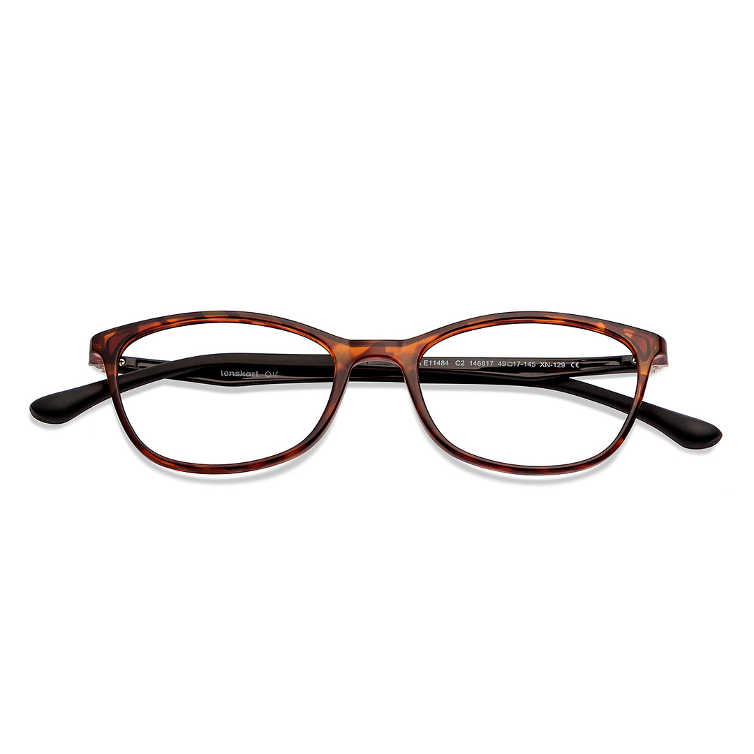 Lenskart Air Light Brown Full Rim Cat Eye left side