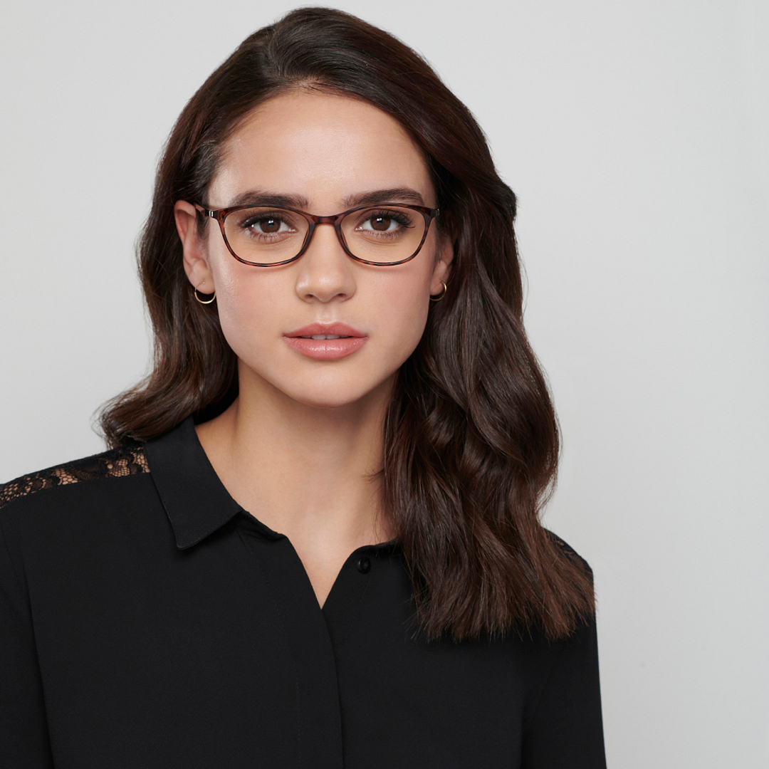 Lenskart Air Light Brown Full Rim Cat Eye left side