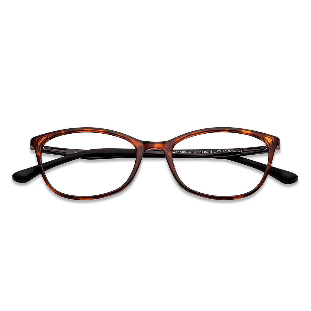Lenskart Air Online Light Brown Full Rim Cat Eye left side