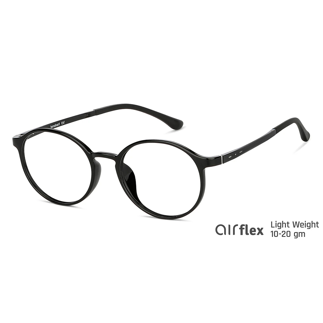 Lenskart Air Online Black Full Rim Round right side