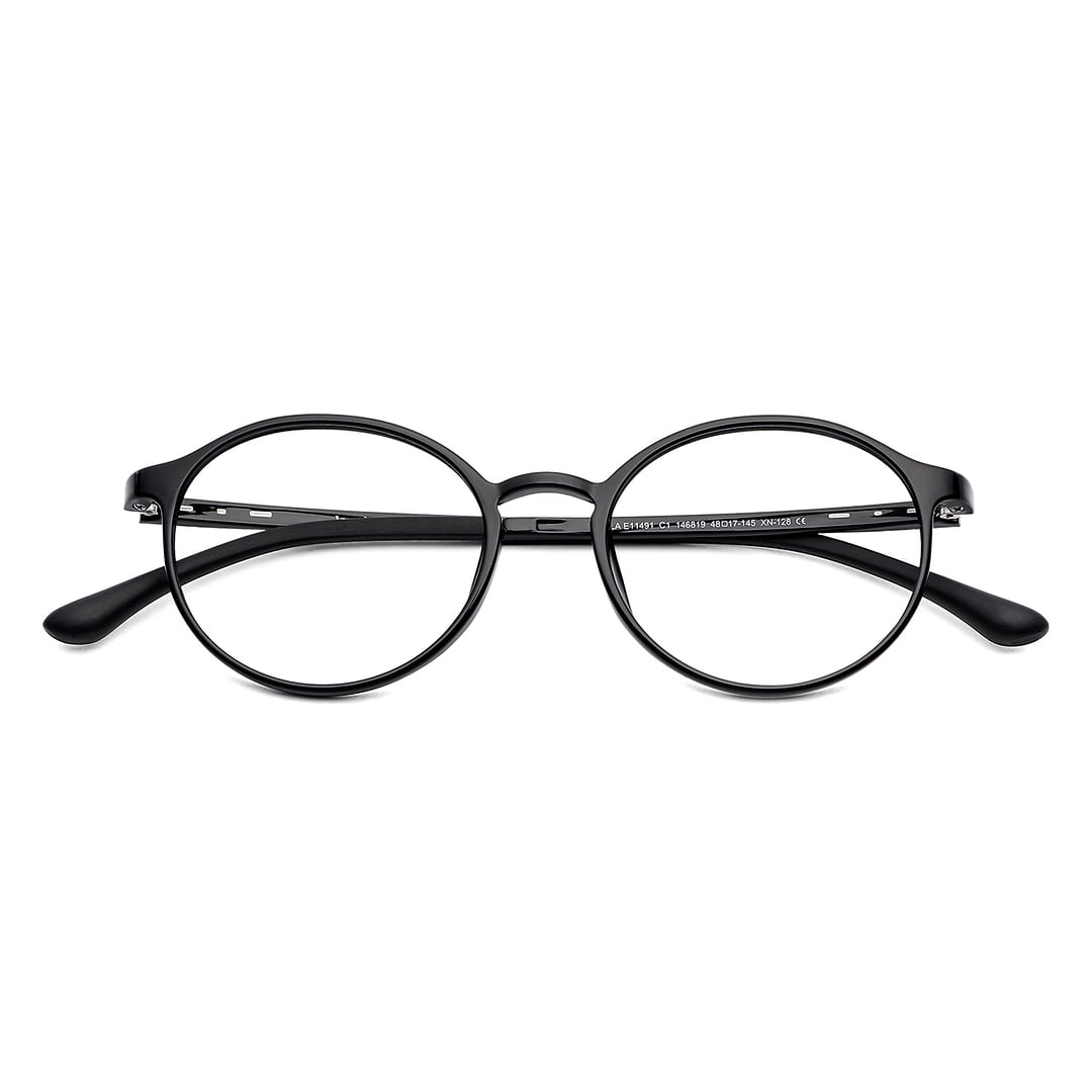 Lenskart Air Online Black Full Rim Round left side