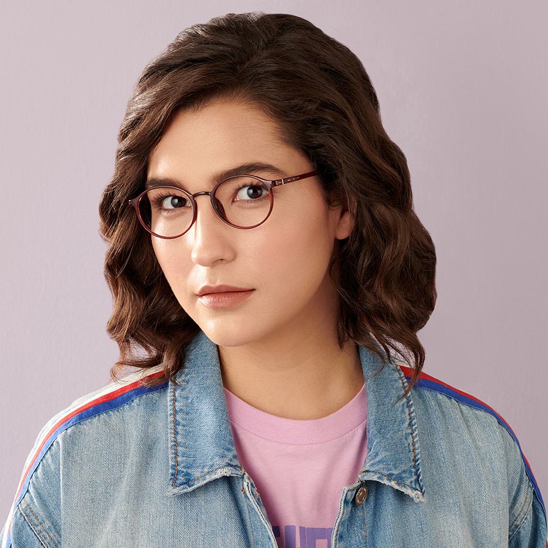 Lenskart Air Online Light Brown Full Rim Round right side