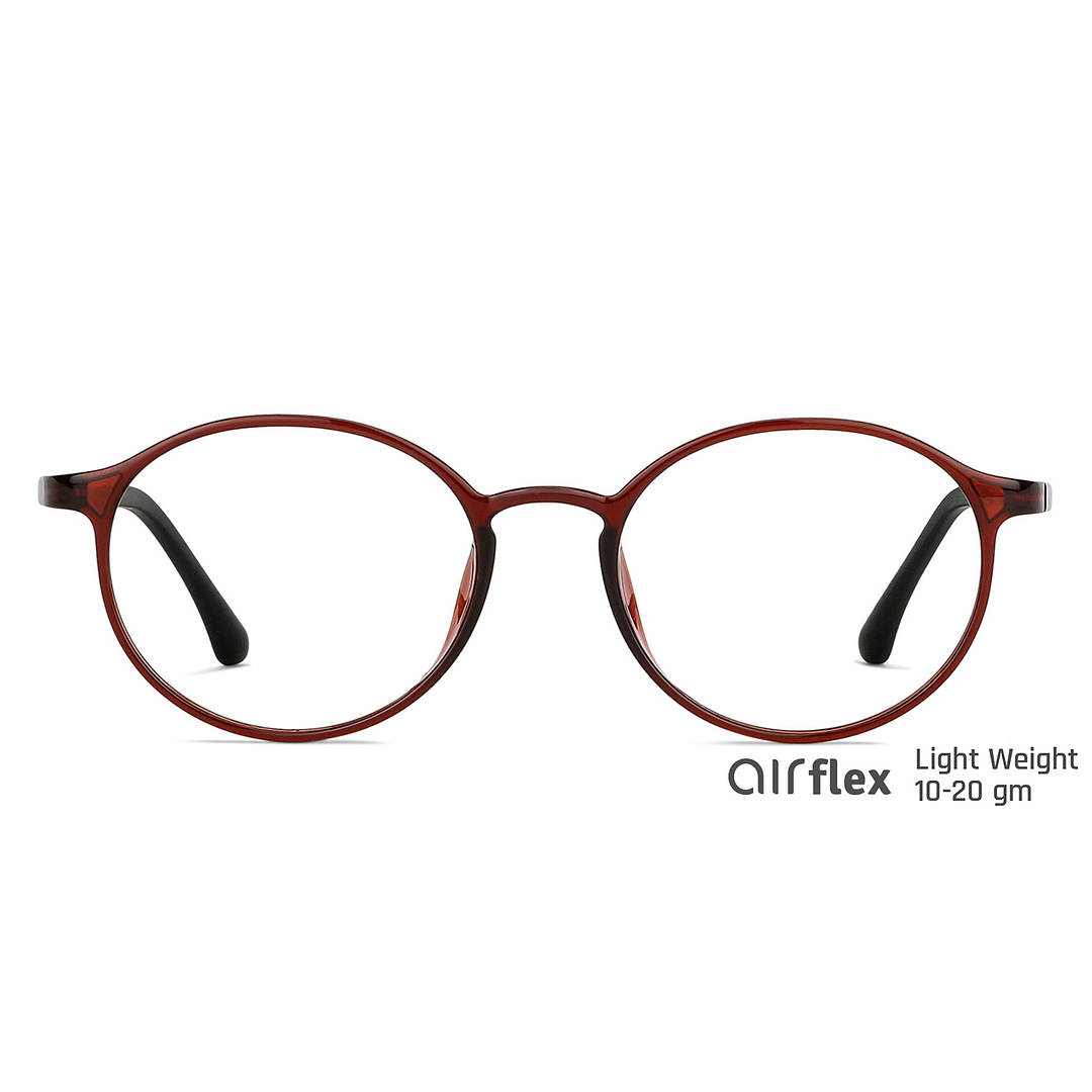 Lenskart Air Online Light Brown Full Rim Round left side