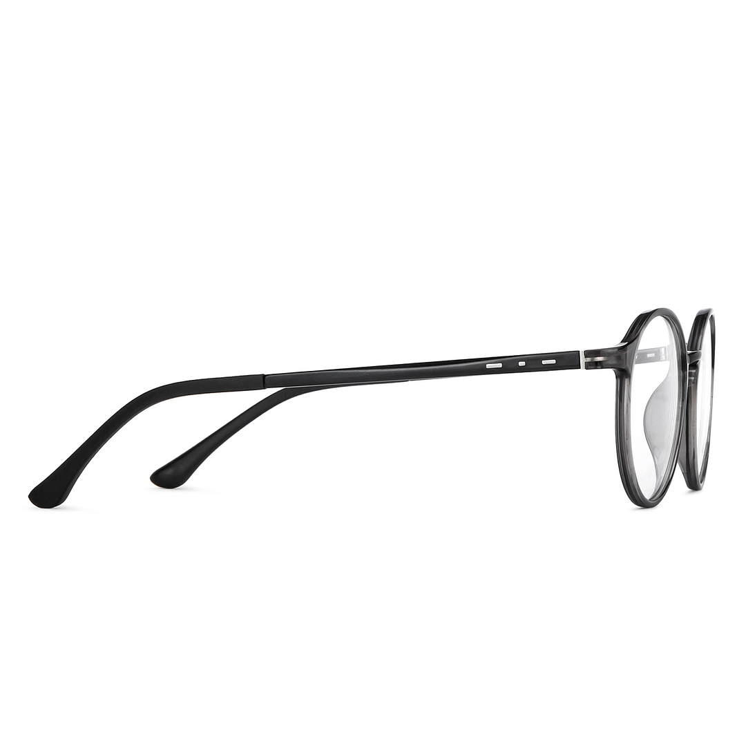 Lenskart Air Online Gray Transparent Full Rim Round left side