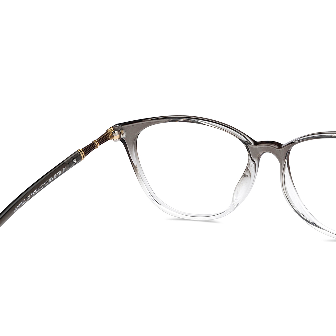 Lenskart Air Online Gray Transparent Full Rim Square right side