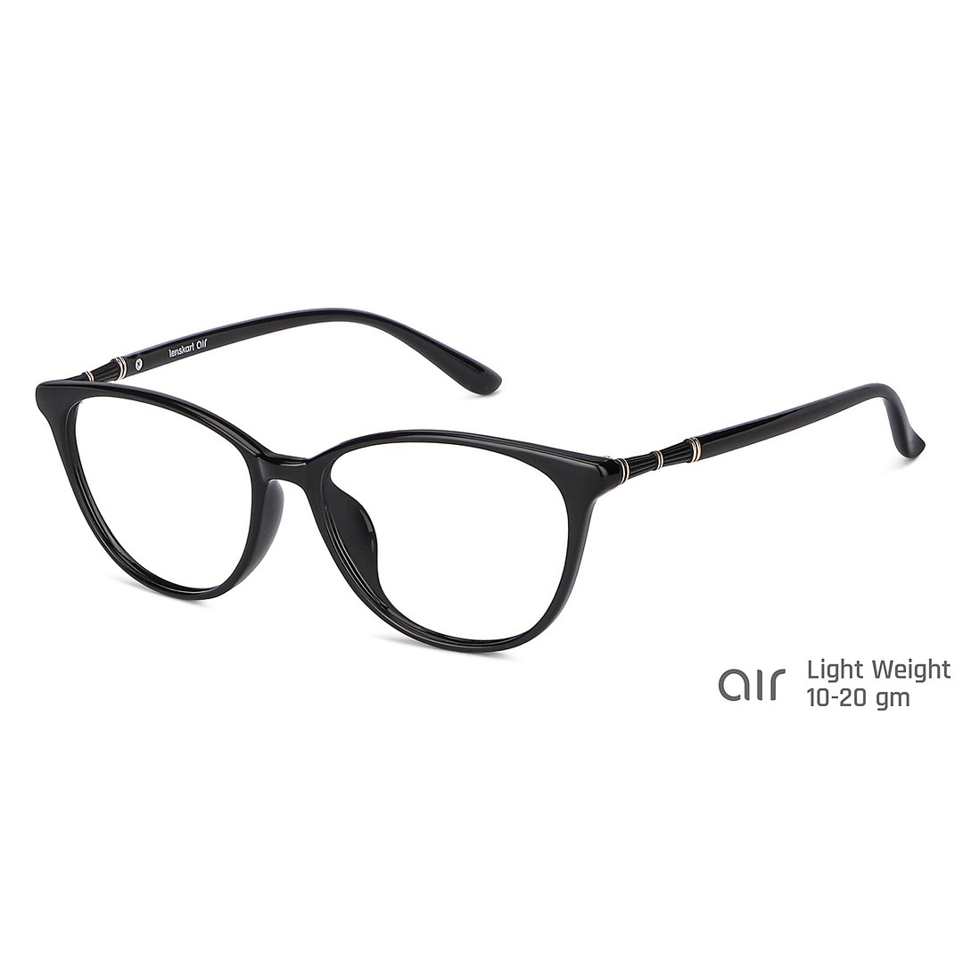 Lenskart Air Online Black Full Rim Cat Eye right side