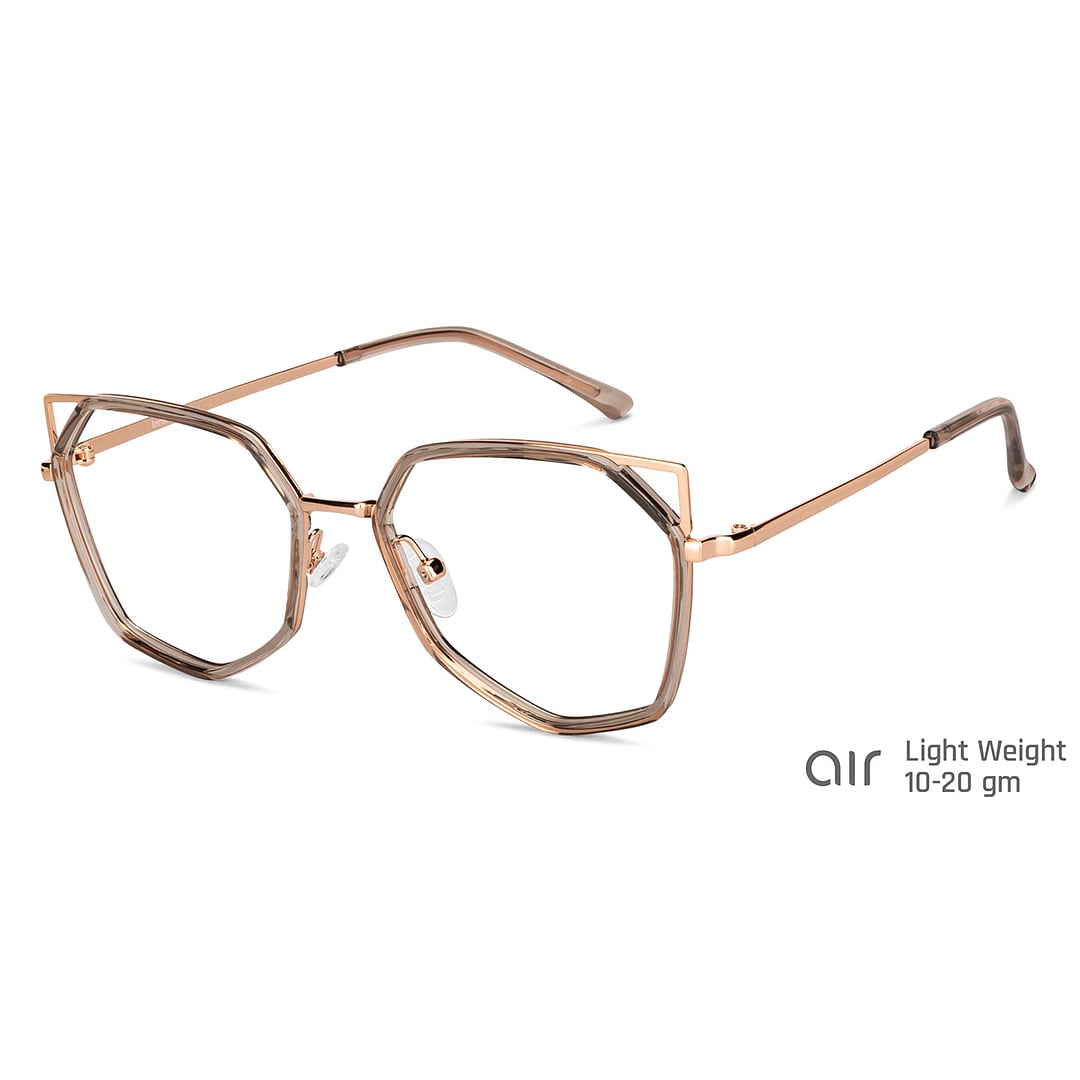 Lenskart Air Crystal Transparent Full Rim Geometric right side