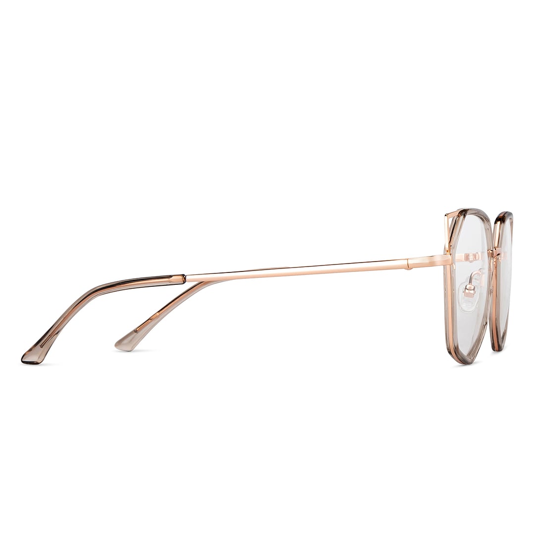 Lenskart Air Crystal Transparent Full Rim Geometric left side