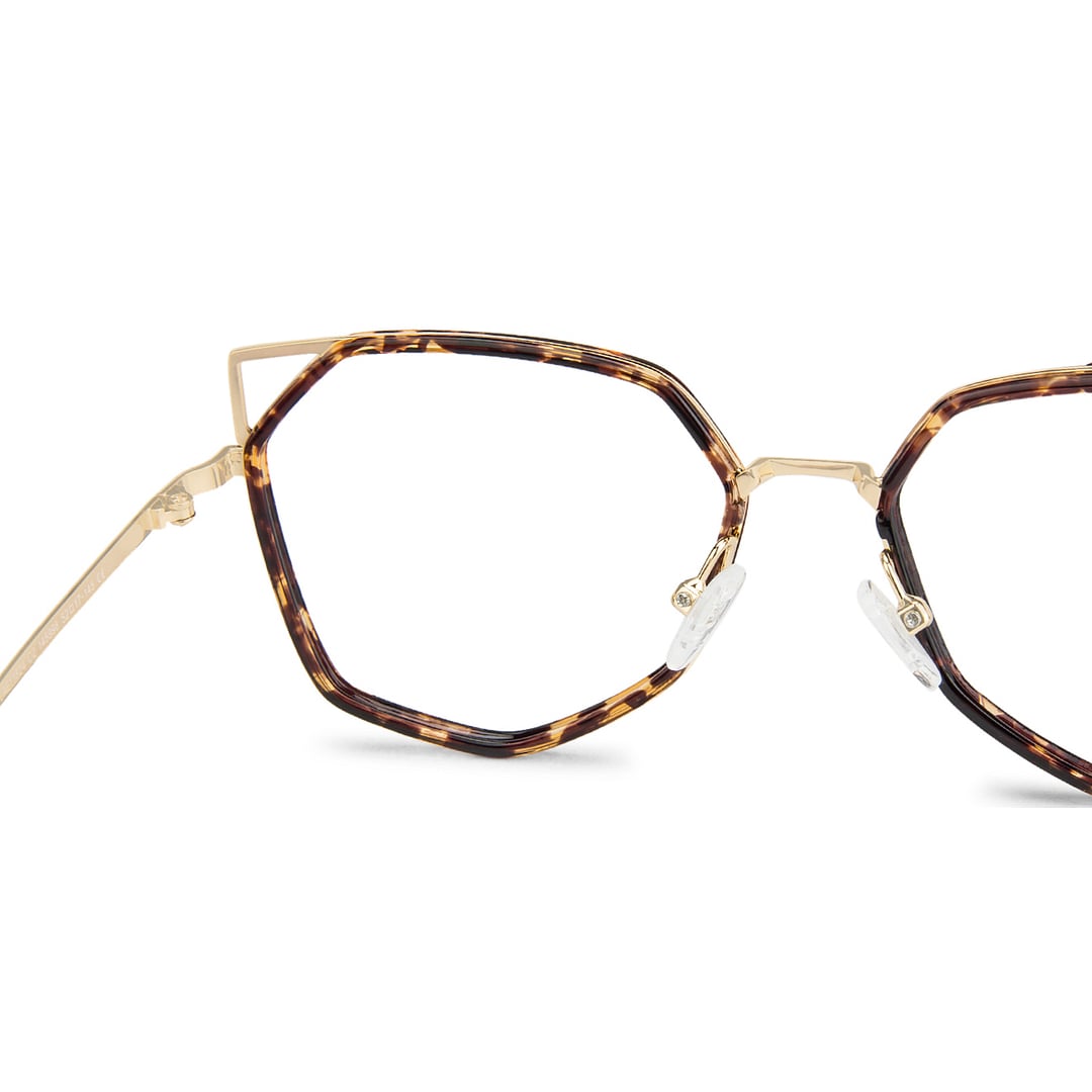 Lenskart Air Tortoise Full Rim Geometric left side