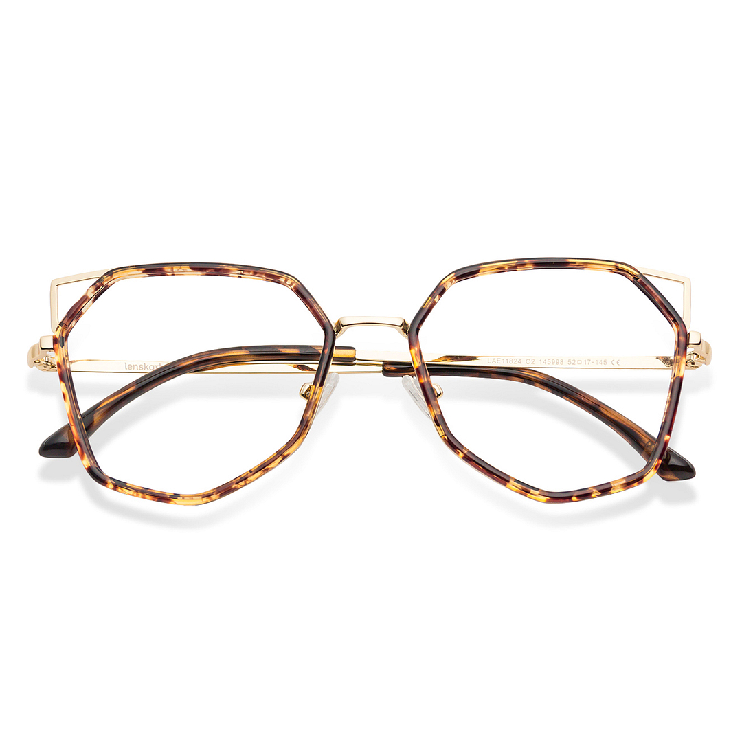 Lenskart Air Tortoise Full Rim Geometric right side