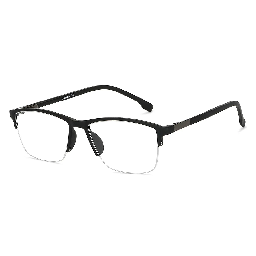 Lenskart Air Online Black Half Rim Rectangle left side
