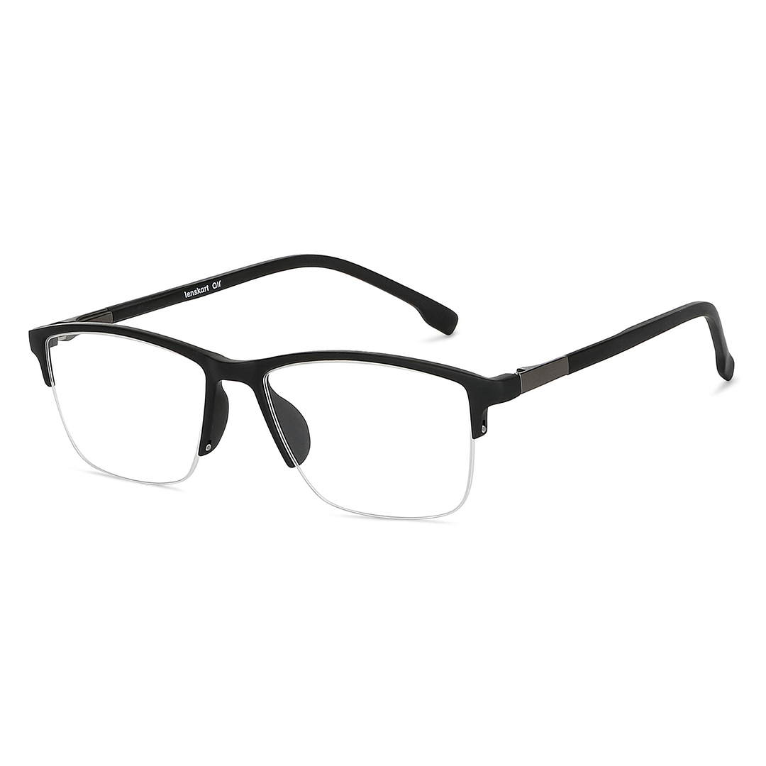 Lenskart Air Online Black Half Rim Rectangle right side