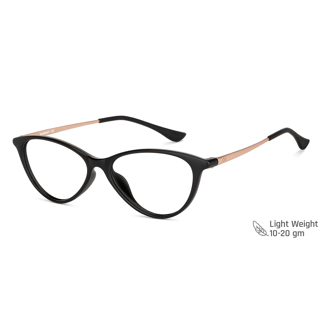 Lenskart Air Online Black Full Rim Cat Eye right side