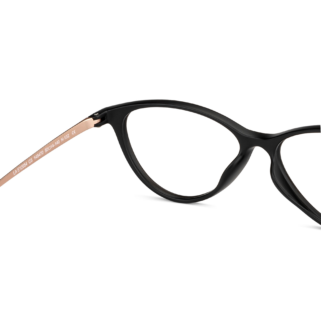 Lenskart Air Online Black Full Rim Cat Eye right side