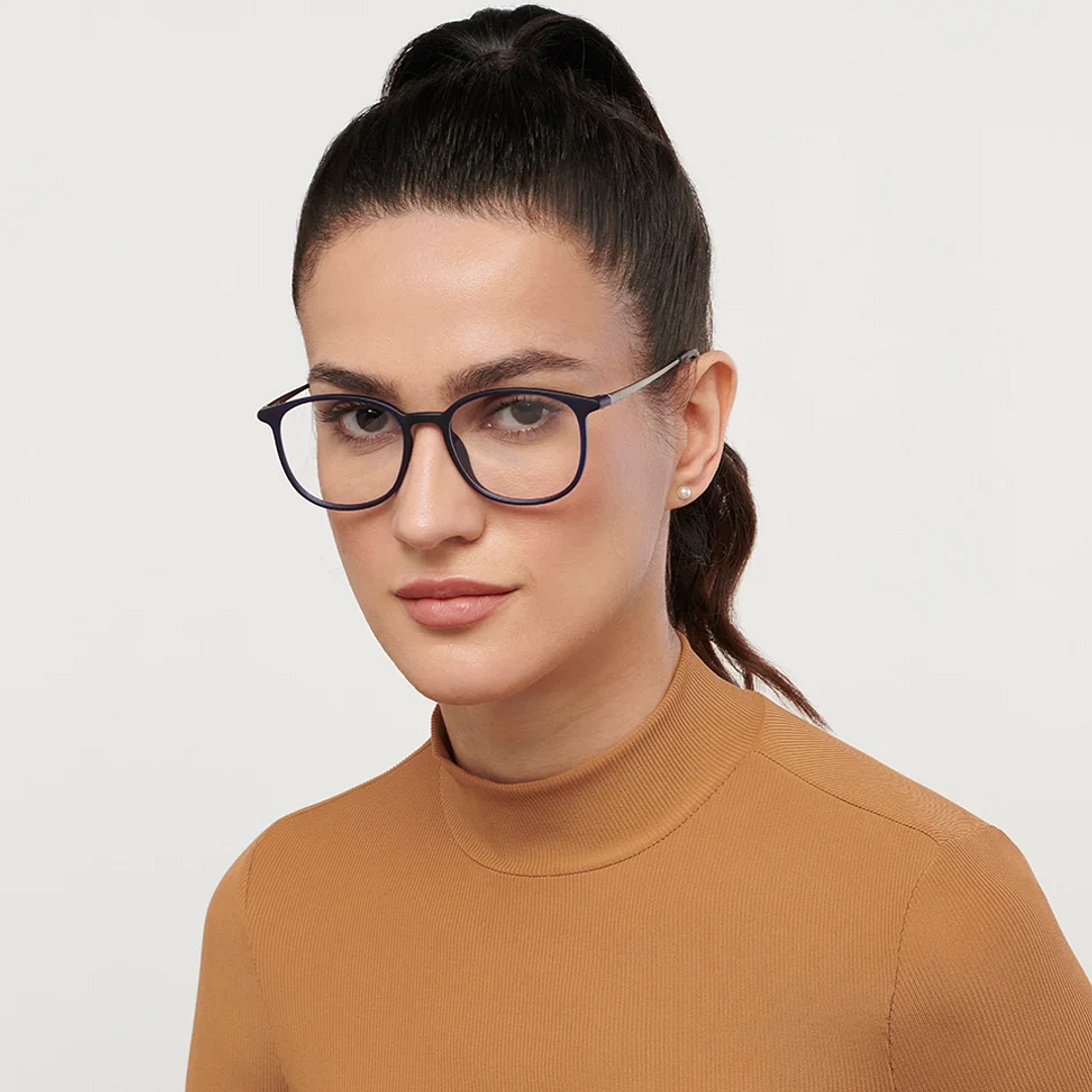 Lenskart Air Online Sky Blue Full Rim Square right side