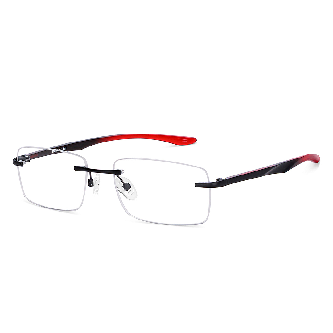 Lenskart Air Online Black Rimless Rectangle right side