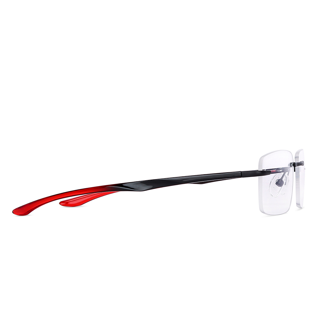 Lenskart Air Online Black Rimless Rectangle left side