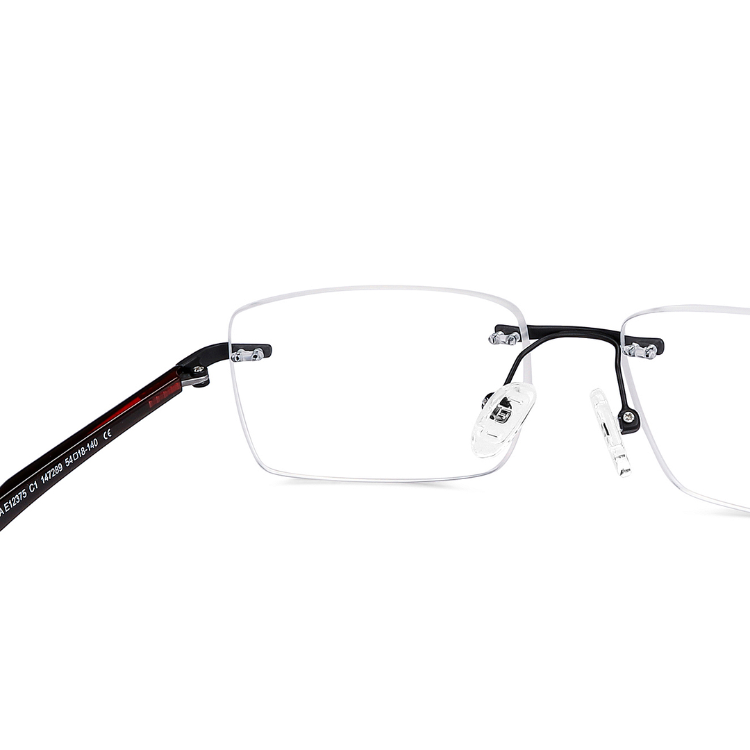 Lenskart Air Online Black Rimless Rectangle right side