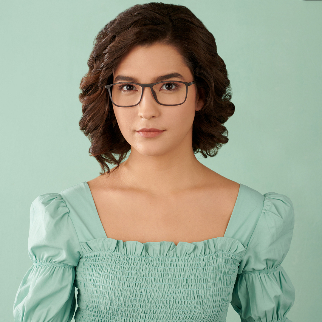 Lenskart Air Online Light Gray Full Rim Square left side