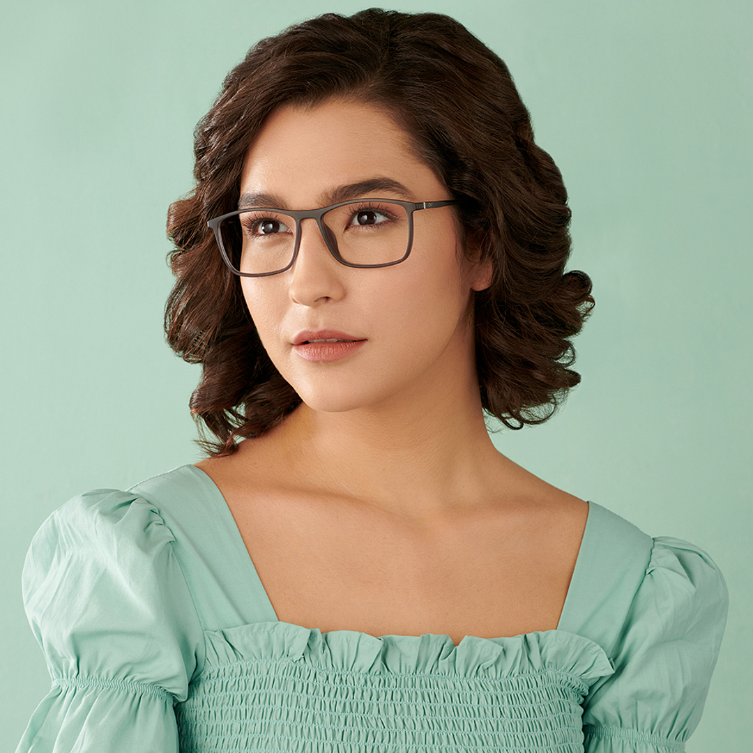 Lenskart Air Online Light Gray Full Rim Square right side