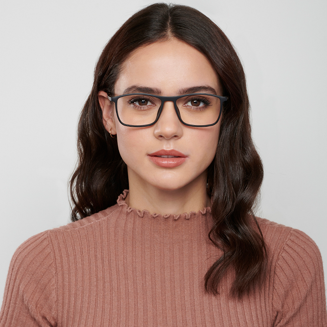 Lenskart Air Online Black Full Rim Rectangle left side