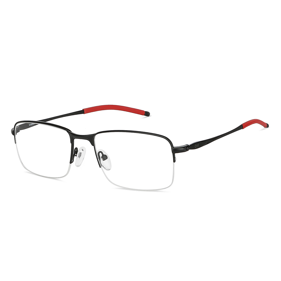 Lenskart Air Online Black Half Rim Rectangle left side