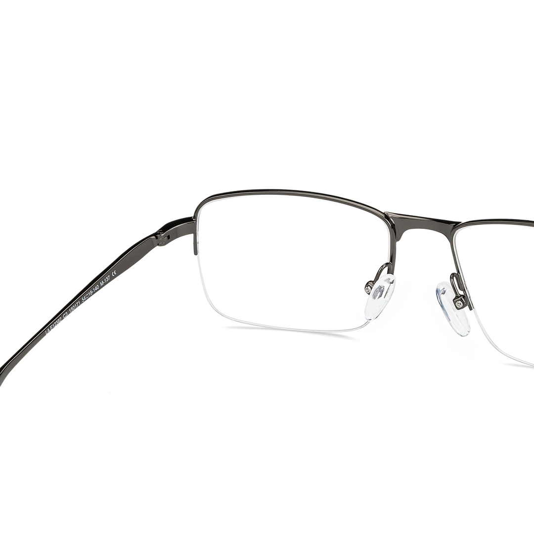Lenskart Air Online Mid Gunmetal Half Rim Rectangle right side