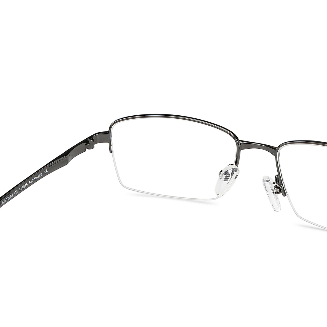 Lenskart Air Online Mid Gunmetal Half Rim Rectangle right side