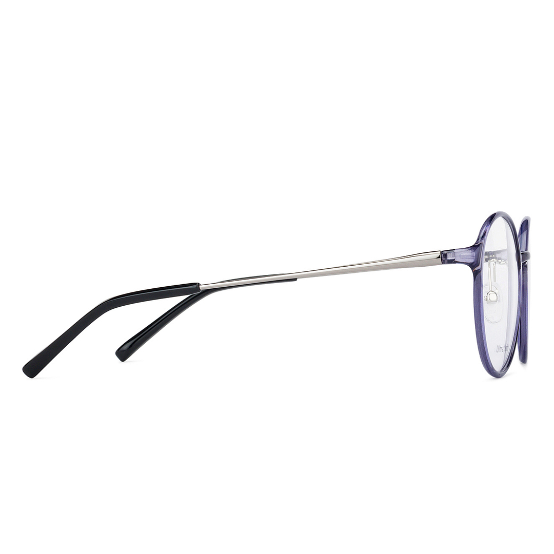 Lenskart Air Online Purple Transparent Full Rim Round left side