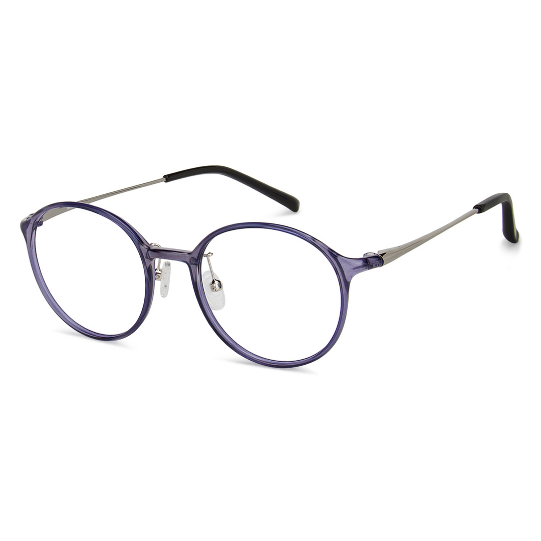 Lenskart Air Online Purple Transparent Full Rim Round right side