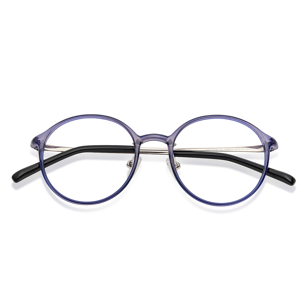 Lenskart Air Online Purple Transparent Full Rim Round left side