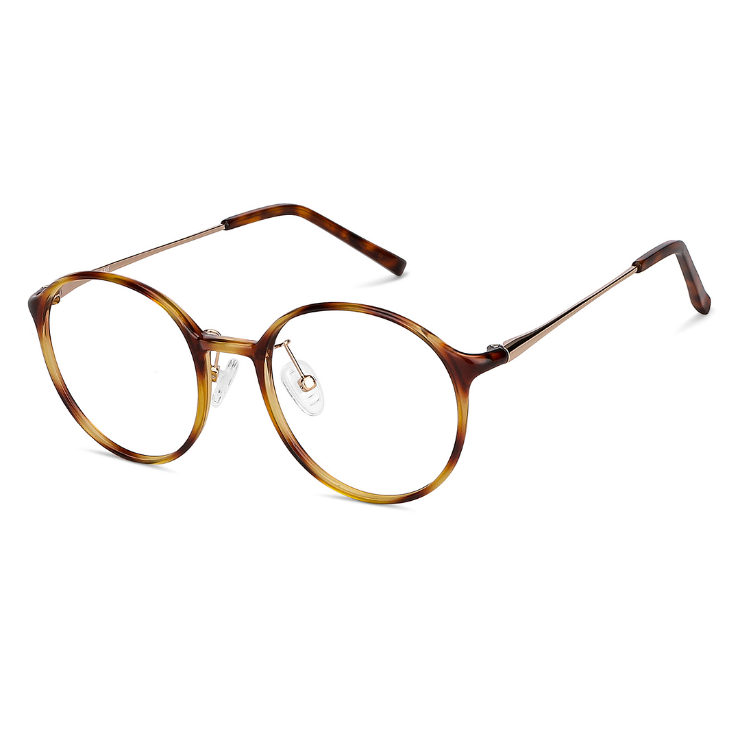 Lenskart Air Screen Glasses Light Brown Full Rim Round right side