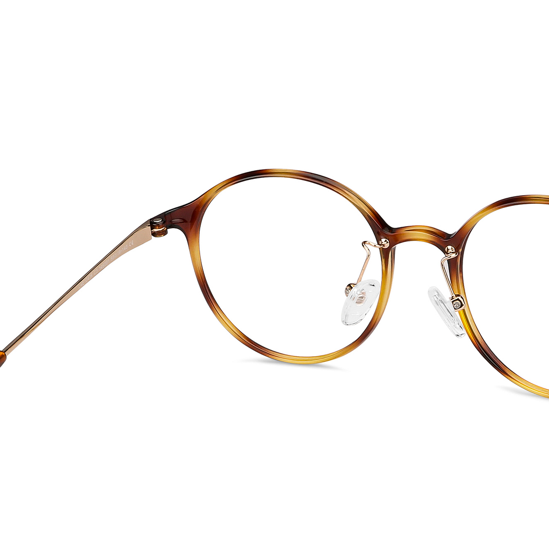 Lenskart Air Screen Glasses Light Brown Full Rim Round right side