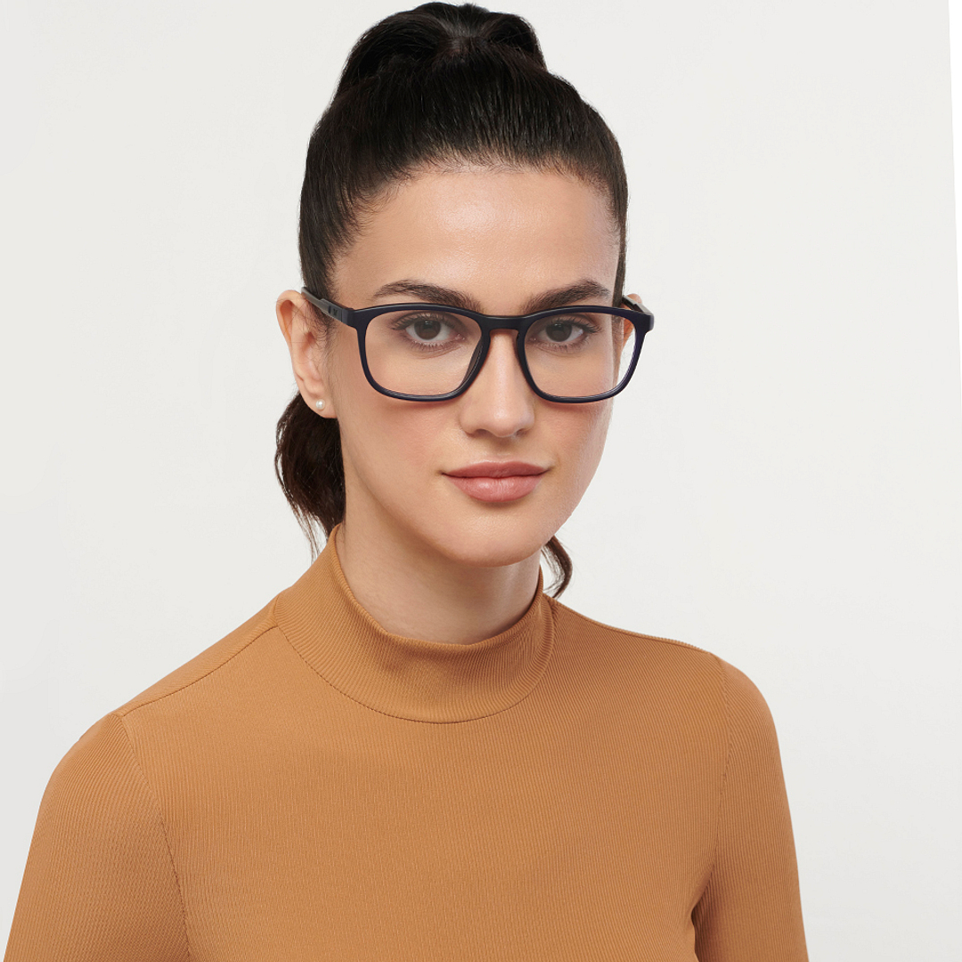 Lenskart Air Online Sky Blue Full Rim Square left side