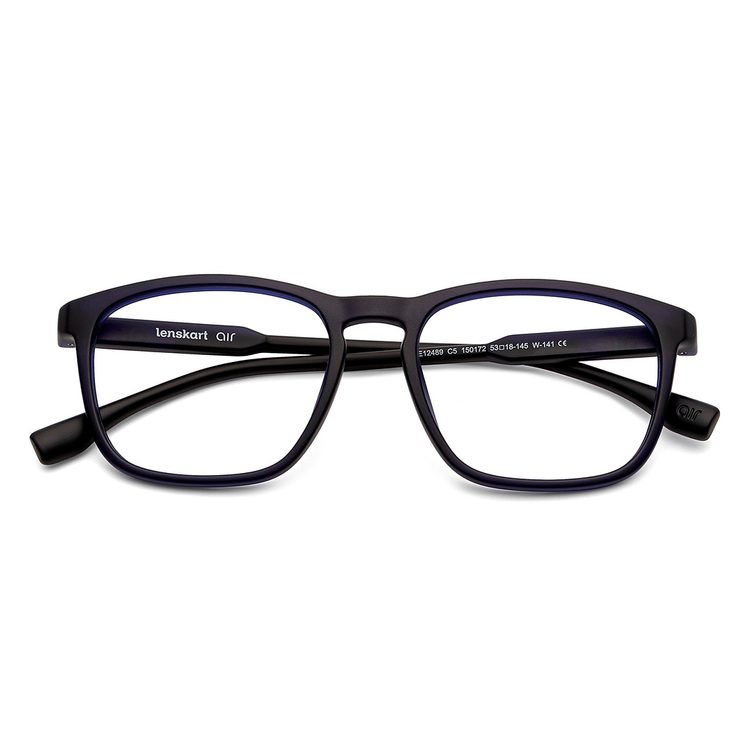 Lenskart Air Online Sky Blue Full Rim Square left side
