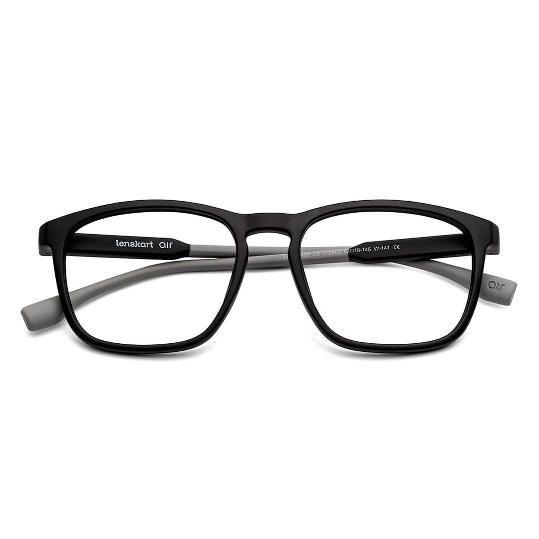 Lenskart Air Black Full Rim Square left side