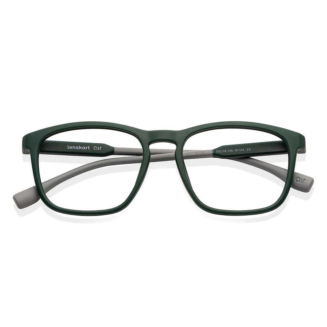 Lenskart Air Online Green Full Rim Square left side