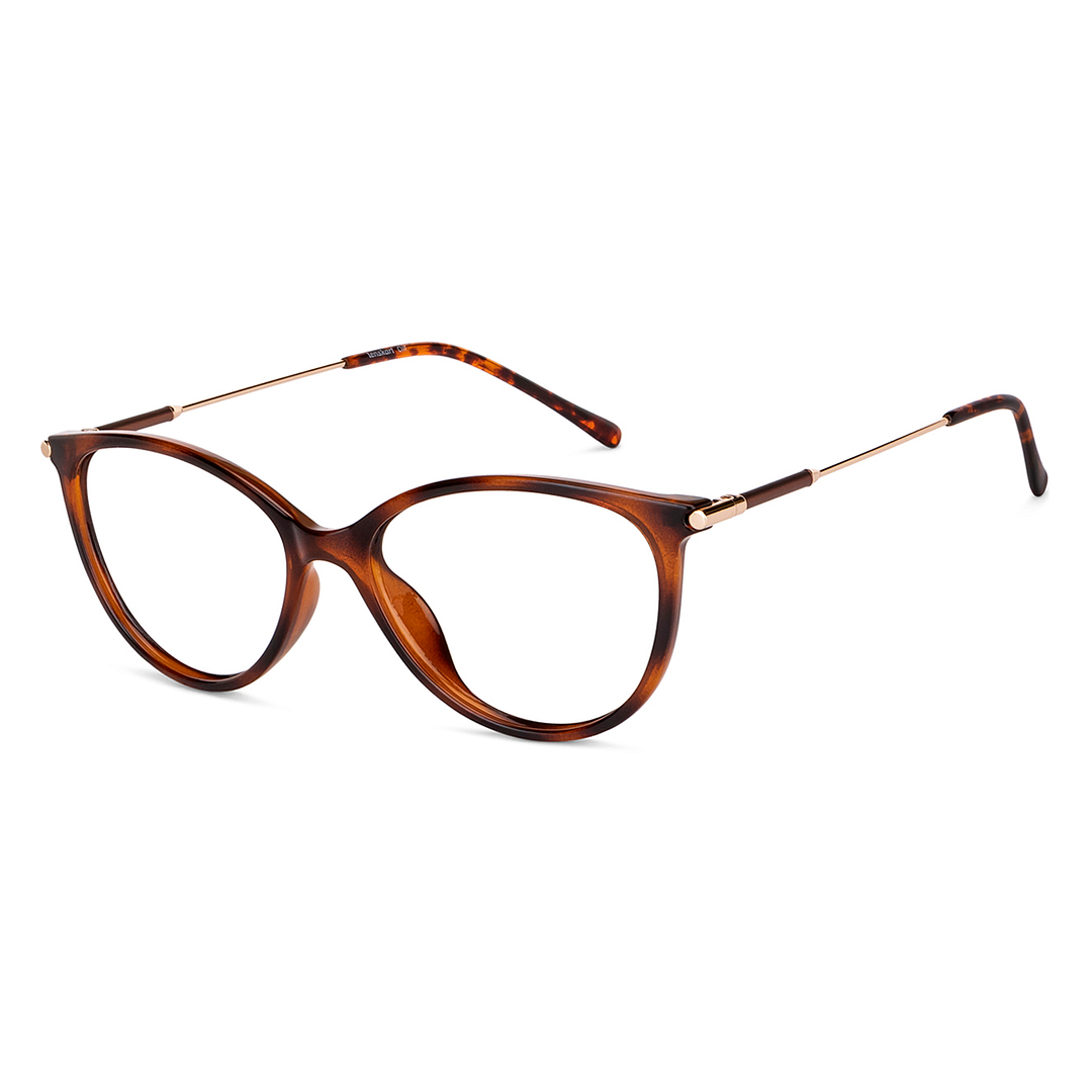 Lenskart Air Online Light Brown Full Rim Cat Eye right side
