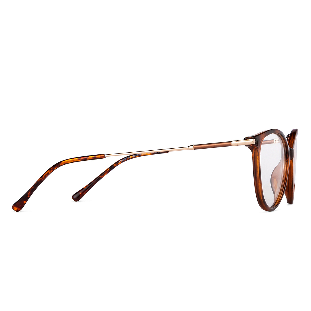 Lenskart Air Online Light Brown Full Rim Cat Eye left side