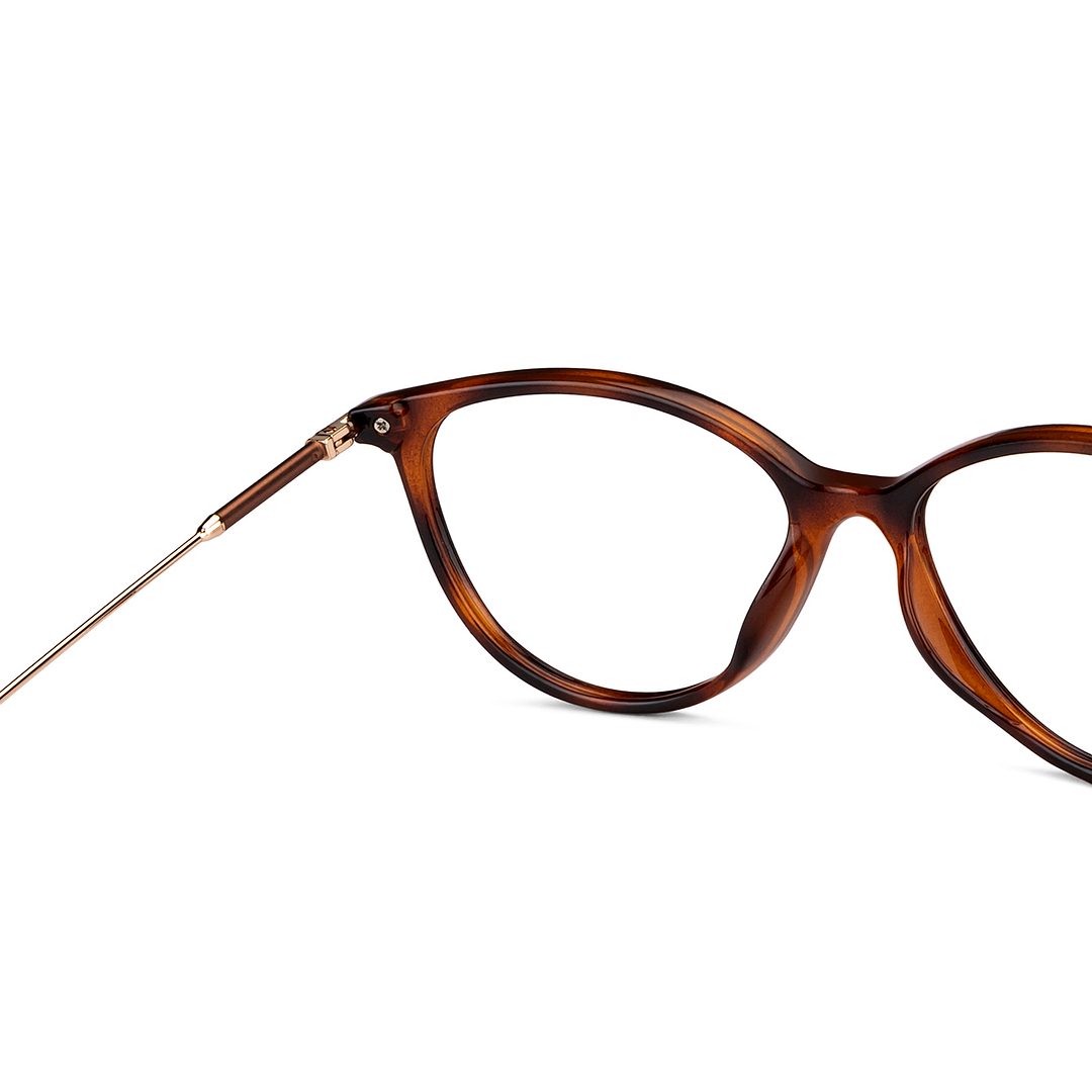 Lenskart Air Online Light Brown Full Rim Cat Eye right side